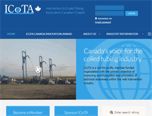 Tablet Screenshot of icota-canada.com